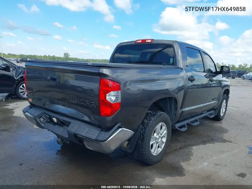 2017 TOYOTA TUNDRA VIN 5TFDW5F17HX649858 — фото 4