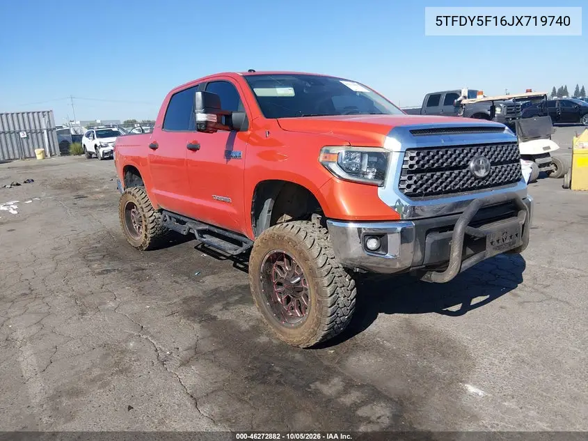 TOYOTA TUNDRA 2018, VIN 5TFDY5F16JX719740