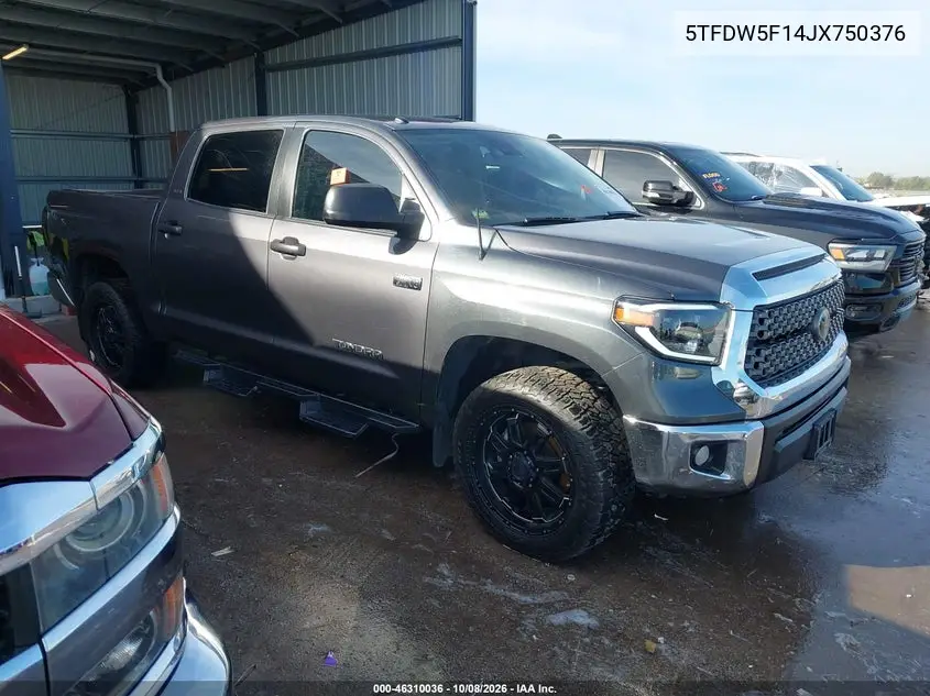 TOYOTA TUNDRA 2018, VIN 5TFDW5F14JX750376