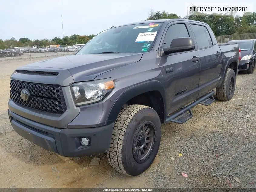 2018 TOYOTA TUNDRA VIN 5TFDY5F10JX708281 — фото 2