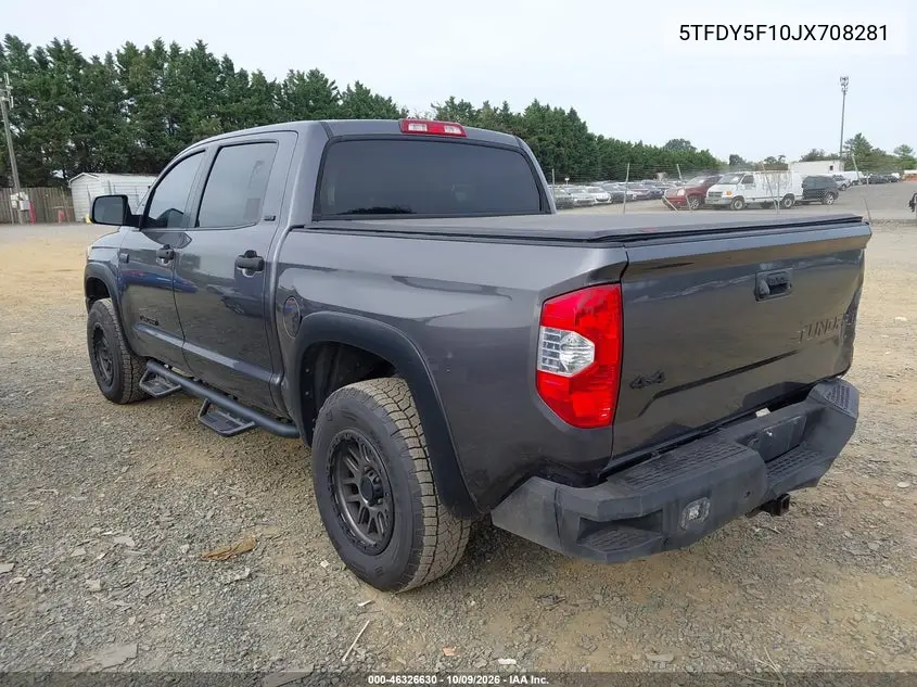 2018 TOYOTA TUNDRA VIN 5TFDY5F10JX708281 — фото 3