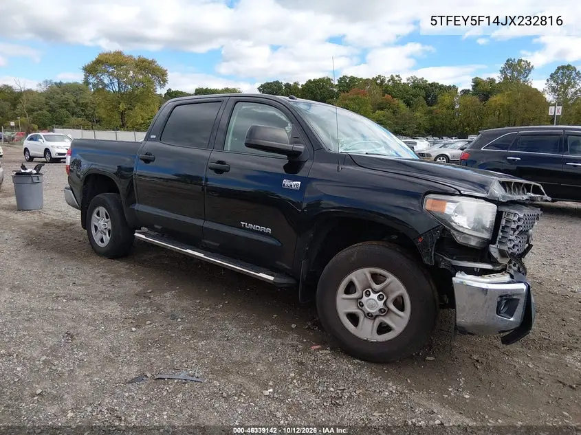 TOYOTA TUNDRA 2018, VIN 5TFEY5F14JX232816