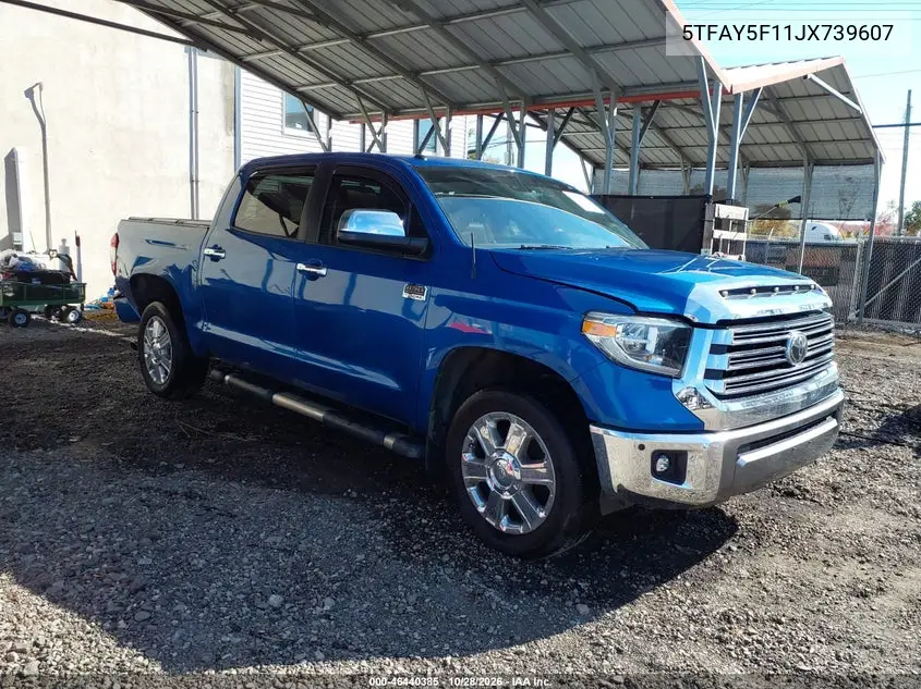 TOYOTA TUNDRA 2018, VIN 5TFAY5F11JX739607