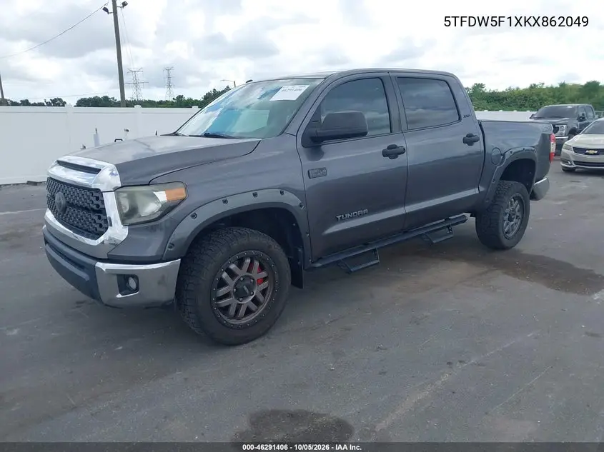 2019 TOYOTA TUNDRA VIN 5TFDW5F1XKX862049 — фото 2