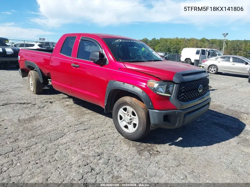 TOYOTA TUNDRA 2019, VIN 5TFRM5F18KX141806