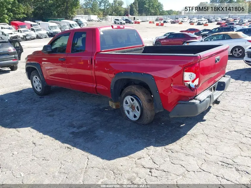 2019 TOYOTA TUNDRA VIN 5TFRM5F18KX141806 — фото 3