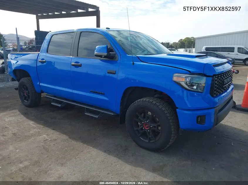 TOYOTA TUNDRA 2019, VIN 5TFDY5F1XKX852597