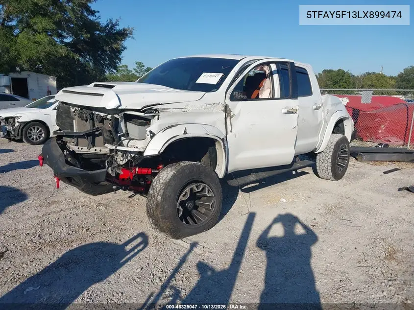 2020 TOYOTA TUNDRA VIN 5TFAY5F13LX899474 — фото 2