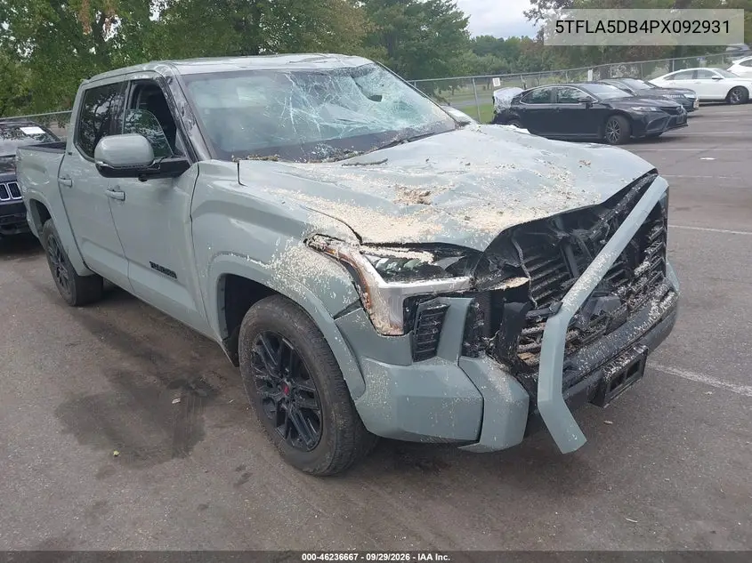 TOYOTA TUNDRA 2023, VIN 5TFLA5DB4PX092931