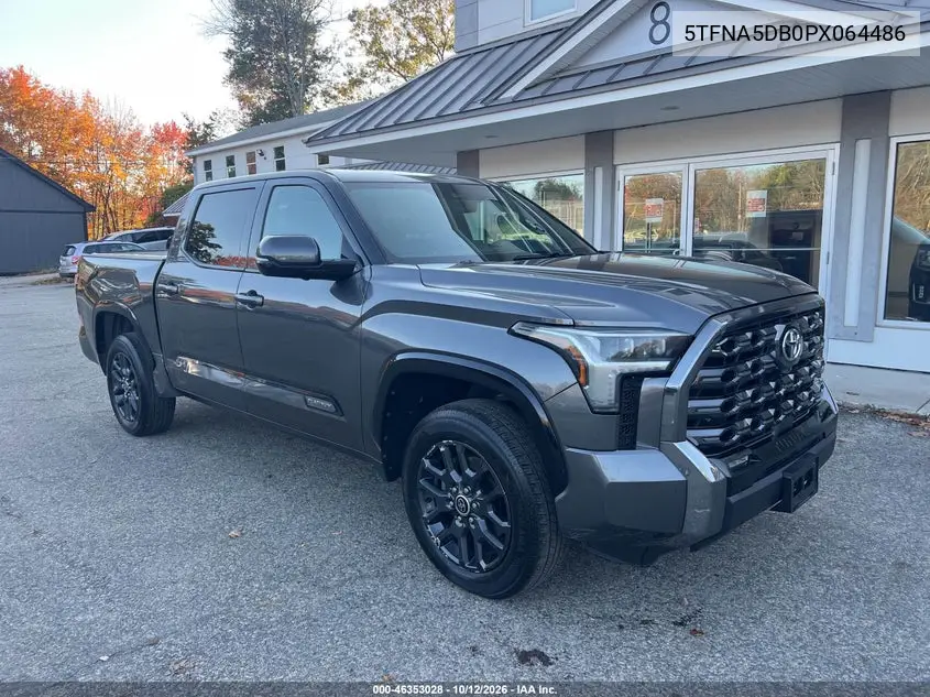 TOYOTA TUNDRA 2023, VIN 5TFNA5DB0PX064486