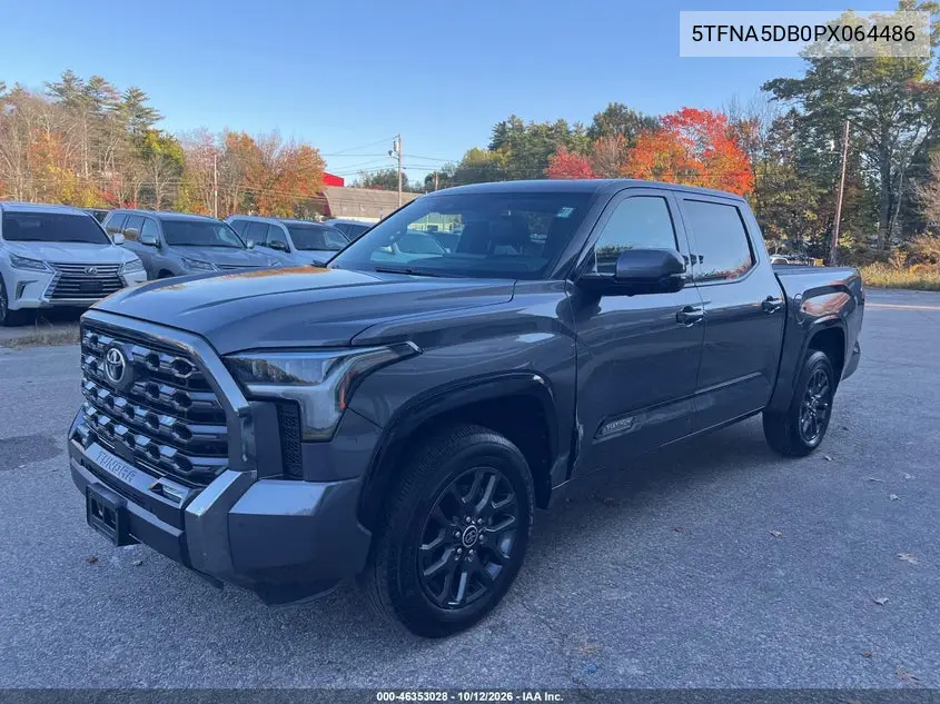 2023 TOYOTA TUNDRA VIN 5TFNA5DB0PX064486 — фото 2
