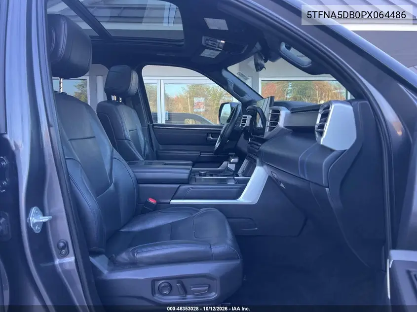 2023 TOYOTA TUNDRA VIN 5TFNA5DB0PX064486 — фото 5