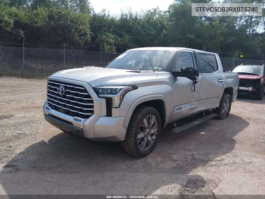 2024 TOYOTA TUNDRA VIN 5TFVC5DB3RX075740 — фото 2