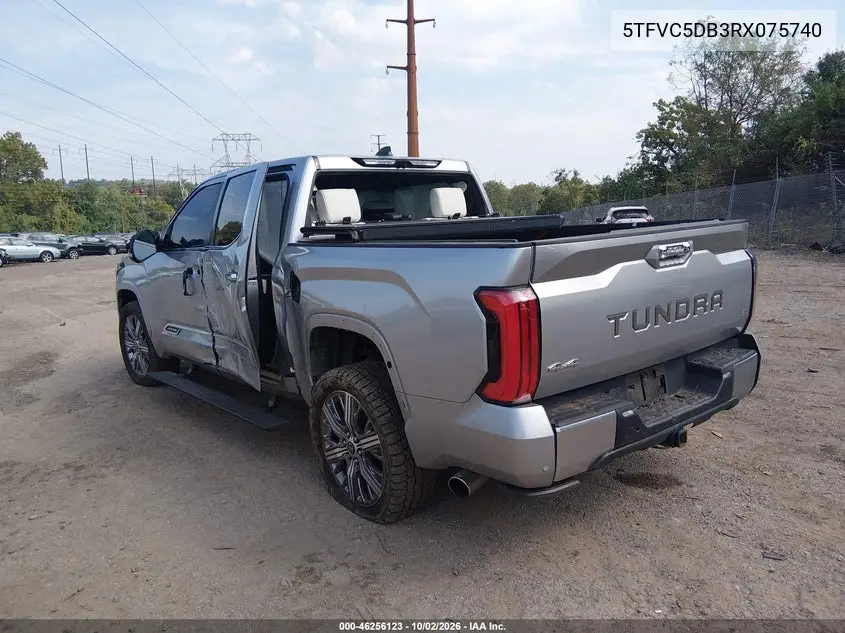 2024 TOYOTA TUNDRA VIN 5TFVC5DB3RX075740 — фото 3