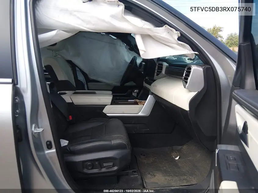2024 TOYOTA TUNDRA VIN 5TFVC5DB3RX075740 — фото 5