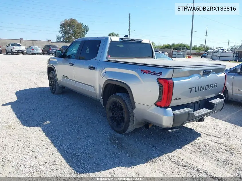 2024 TOYOTA TUNDRA VIN 5TFWA5DB2RX133816 — фото 3