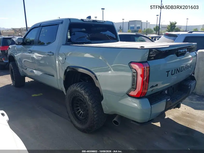 2024 TOYOTA TUNDRA VIN 5TFNA5DB3RX201603 — фото 3