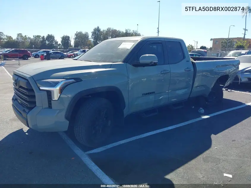 2024 TOYOTA TUNDRA VIN 5TFLA5GD8RX002874 — фото 2
