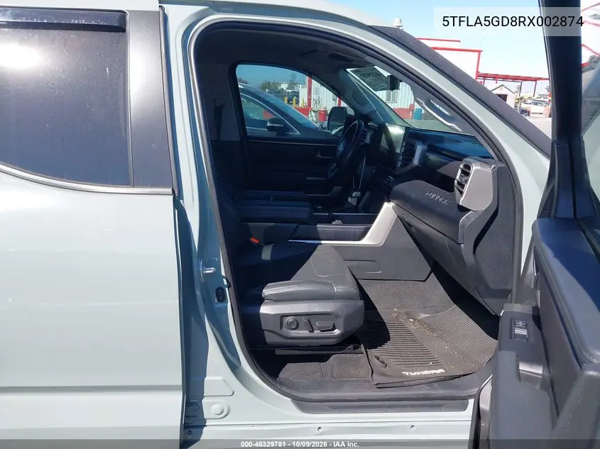 2024 TOYOTA TUNDRA VIN 5TFLA5GD8RX002874 — фото 5