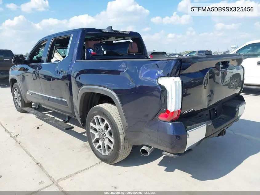 2025 TOYOTA TUNDRA VIN 5TFMA5DB9SX325456 — фото 3