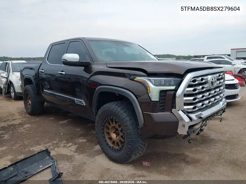 TOYOTA TUNDRA 2025, VIN 5TFMA5DB8SX279604