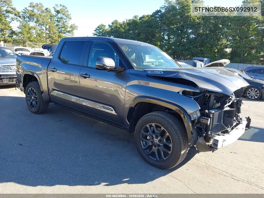 TOYOTA TUNDRA 2025, VIN 5TFNC5DB6SX092912