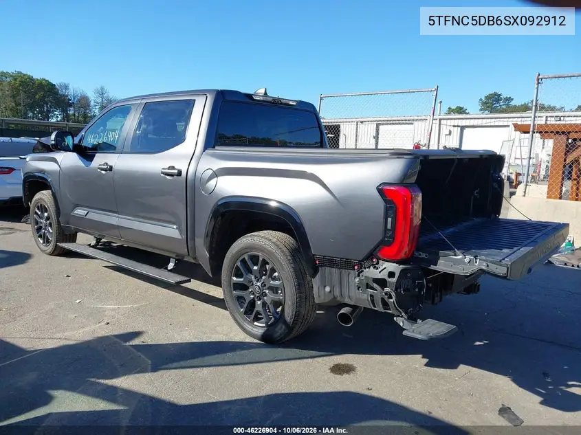 2025 TOYOTA TUNDRA VIN 5TFNC5DB6SX092912 — фото 3
