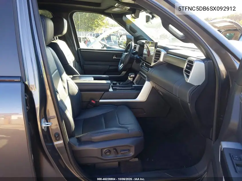 2025 TOYOTA TUNDRA VIN 5TFNC5DB6SX092912 — фото 5