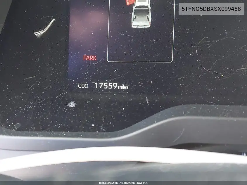 2025 TOYOTA TUNDRA VIN 5TFNC5DBXSX099488 — фото 7
