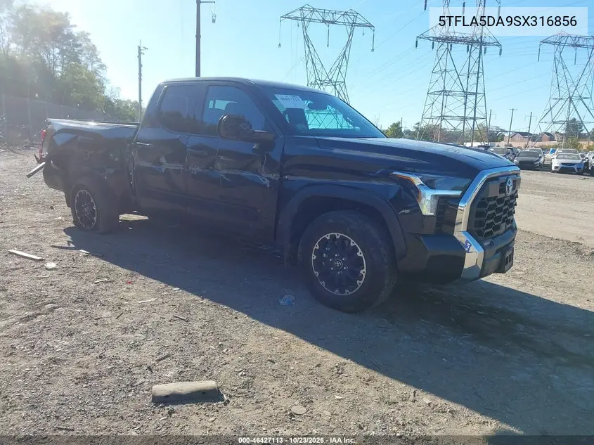 TOYOTA TUNDRA 2025, VIN 5TFLA5DA9SX316856