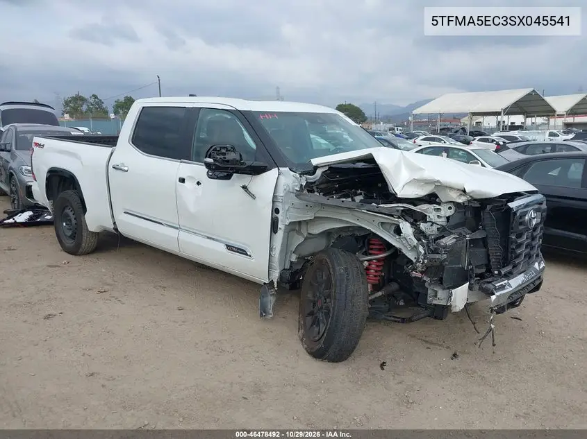 TOYOTA TUNDRA 2025, VIN 5TFMA5EC3SX045541