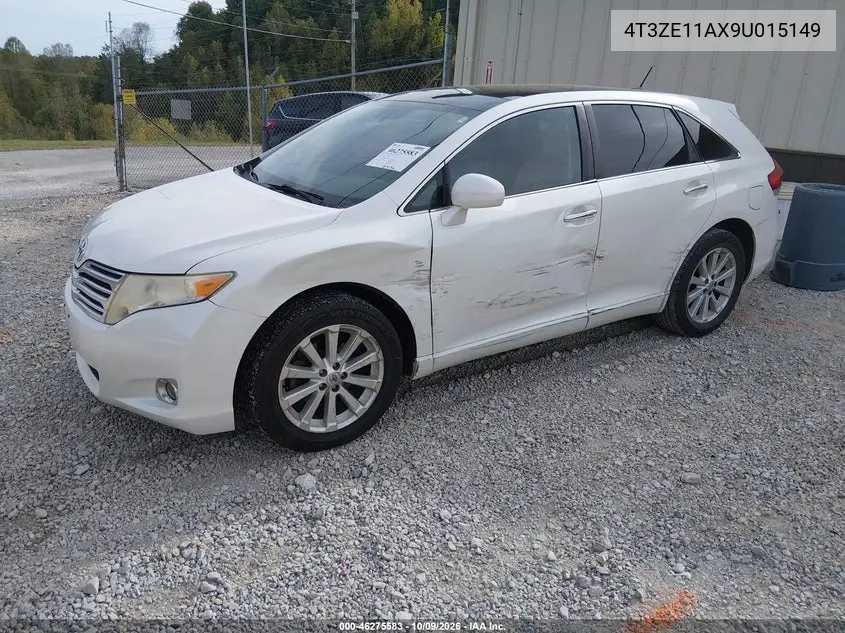 2009 TOYOTA VENZA VIN 4T3ZE11AX9U015149 — фото 2
