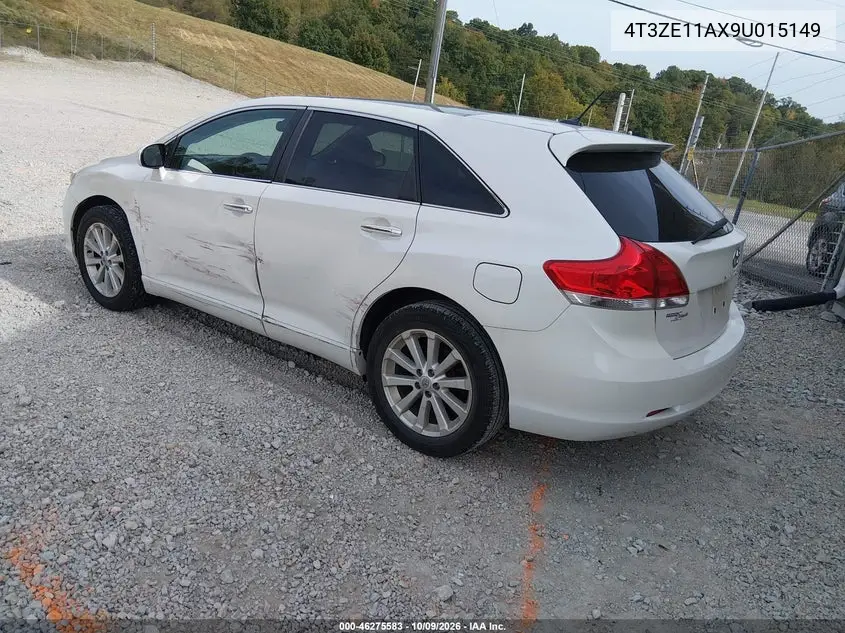 2009 TOYOTA VENZA VIN 4T3ZE11AX9U015149 — фото 3