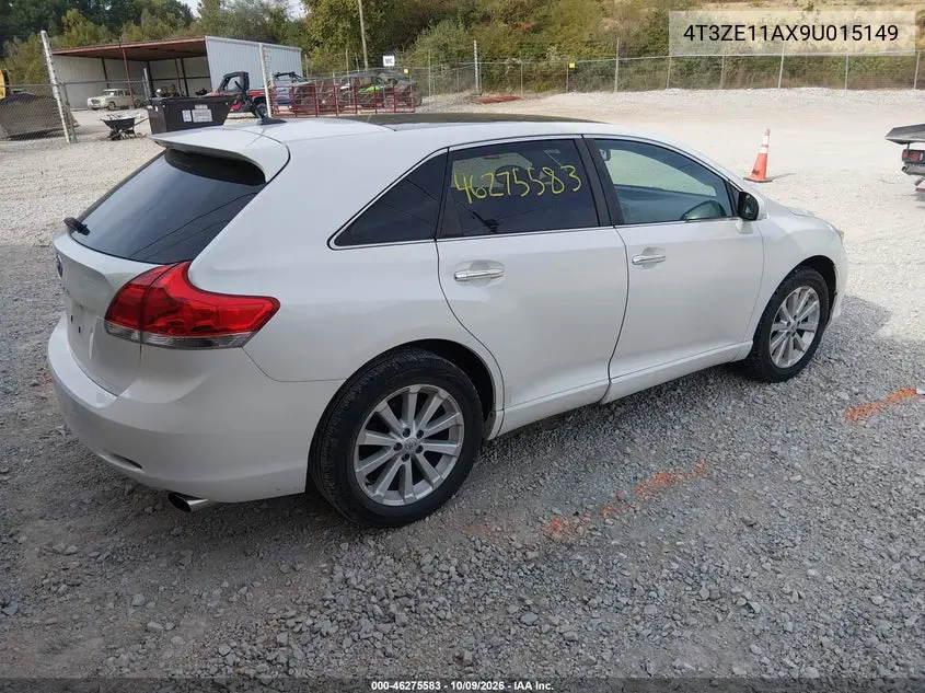 2009 TOYOTA VENZA VIN 4T3ZE11AX9U015149 — фото 4