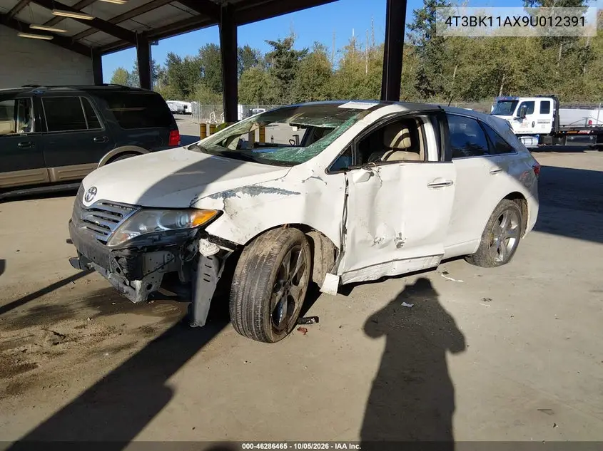 2009 TOYOTA VENZA VIN 4T3BK11AX9U012391 — фото 2