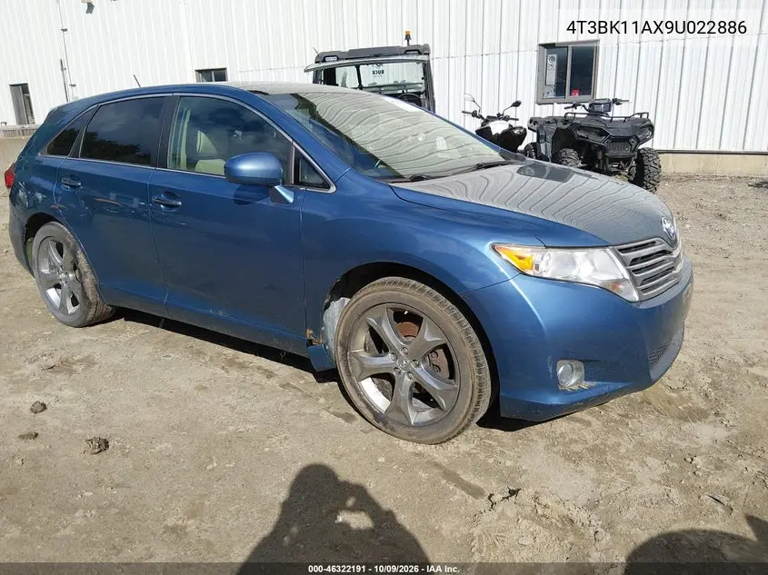 TOYOTA VENZA 2009, VIN 4T3BK11AX9U022886