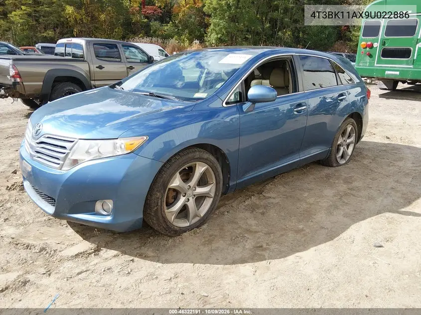 2009 TOYOTA VENZA VIN 4T3BK11AX9U022886 — фото 2
