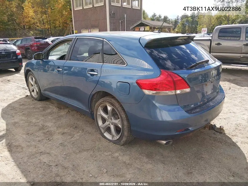 2009 TOYOTA VENZA VIN 4T3BK11AX9U022886 — фото 3