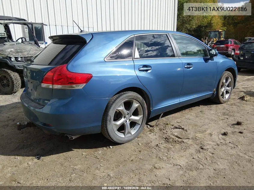 2009 TOYOTA VENZA VIN 4T3BK11AX9U022886 — фото 4