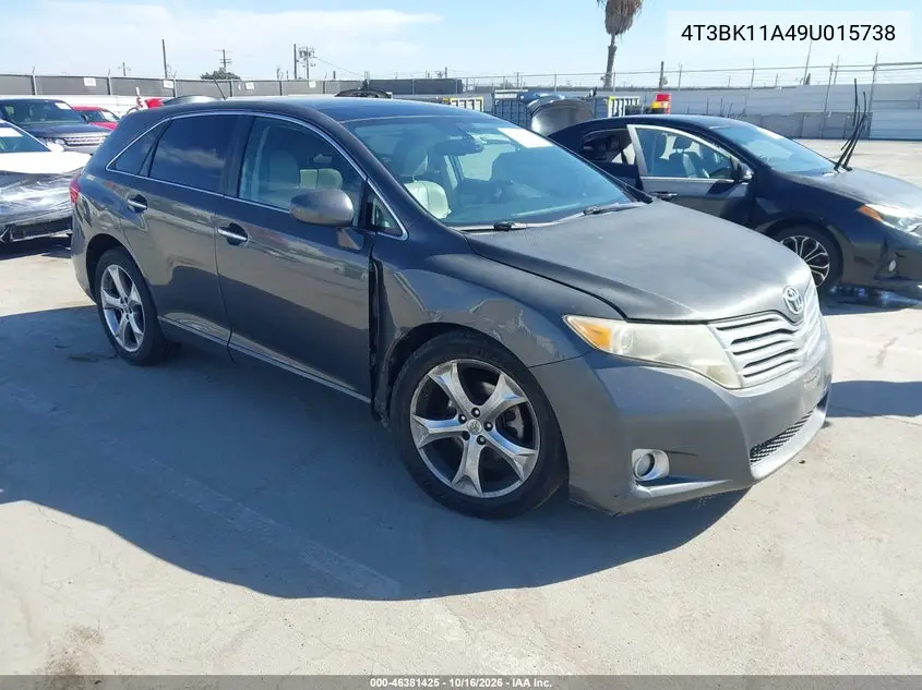 TOYOTA VENZA 2009, VIN 4T3BK11A49U015738
