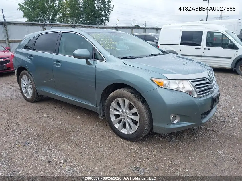 TOYOTA VENZA 2010, VIN 4T3ZA3BB4AU027588