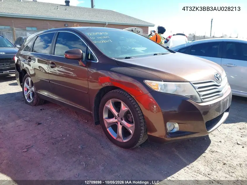 TOYOTA VENZA 2010, VIN 4T3ZK3BB3AU028213