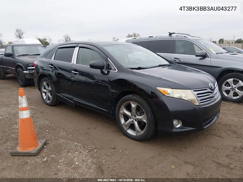 TOYOTA VENZA 2010, VIN 4T3BK3BB3AU043277