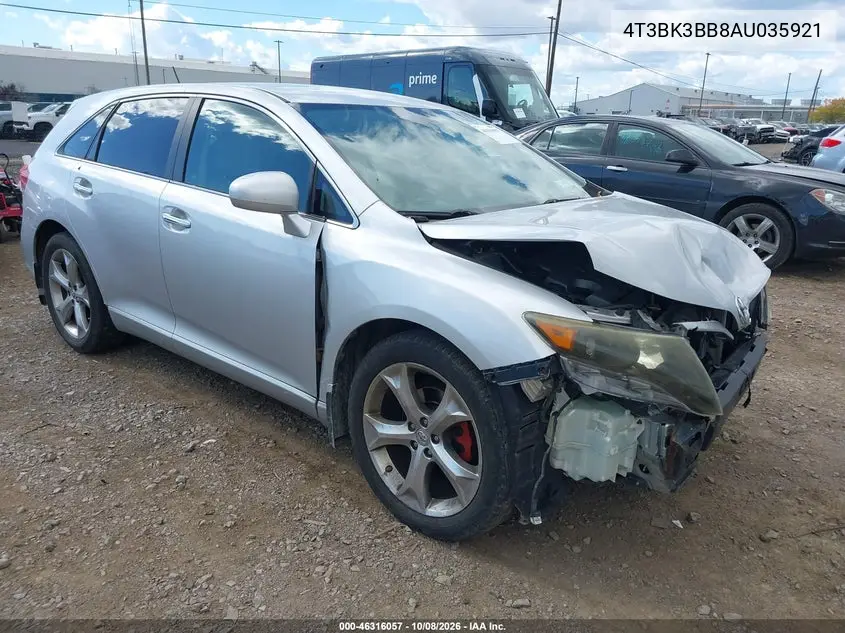 TOYOTA VENZA 2010, VIN 4T3BK3BB8AU035921