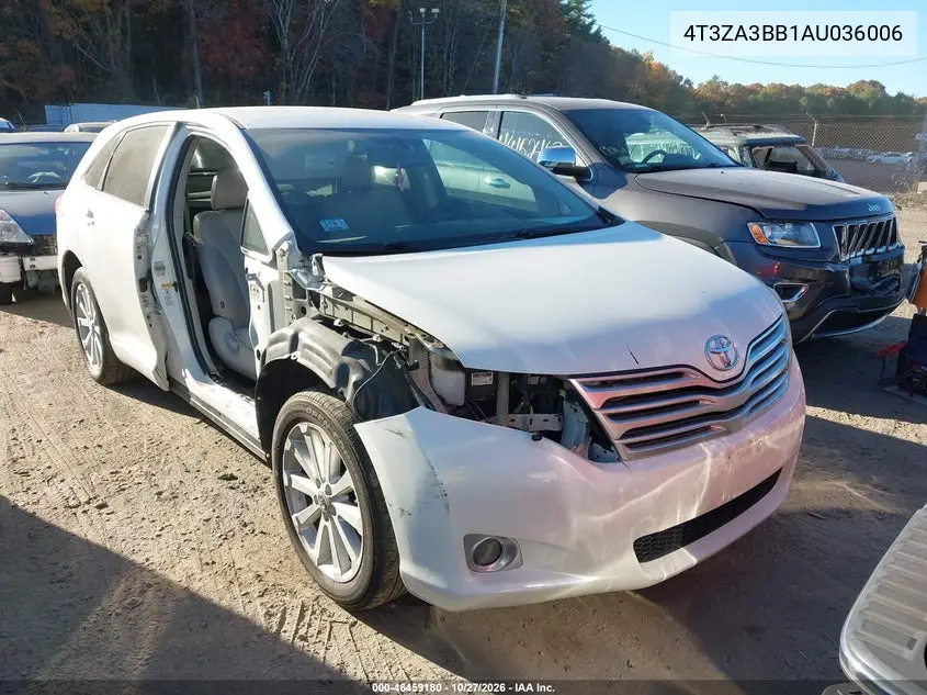 TOYOTA VENZA 2010, VIN 4T3ZA3BB1AU036006