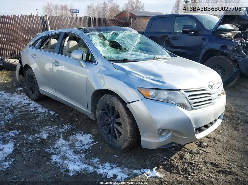TOYOTA VENZA 2011, VIN 4T3BA3BB6BU027708