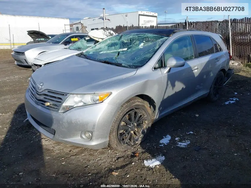 2011 TOYOTA VENZA VIN 4T3BA3BB6BU027708 — фото 2
