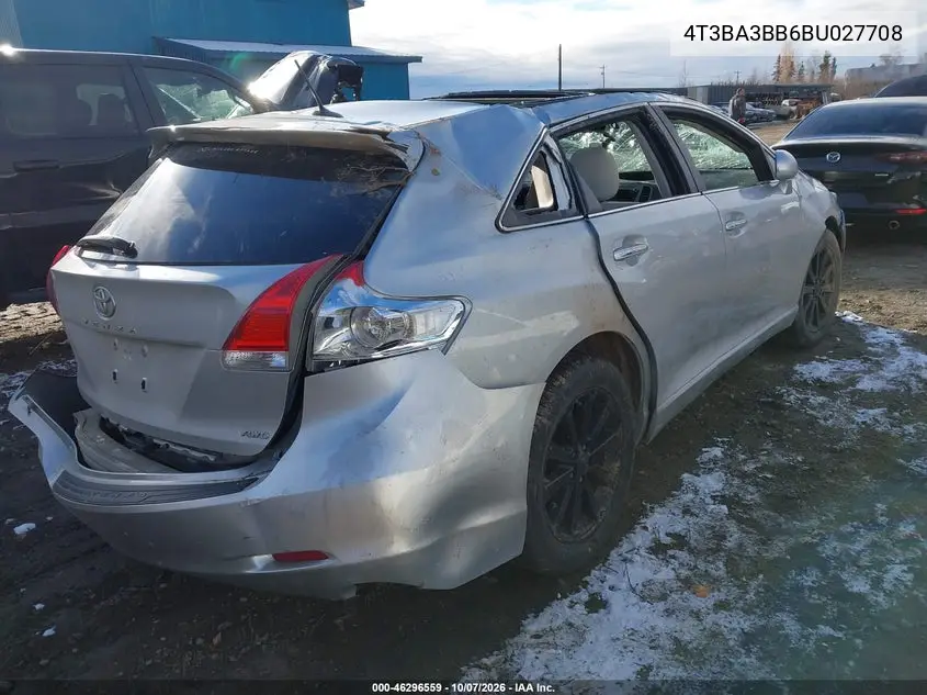 2011 TOYOTA VENZA VIN 4T3BA3BB6BU027708 — фото 4