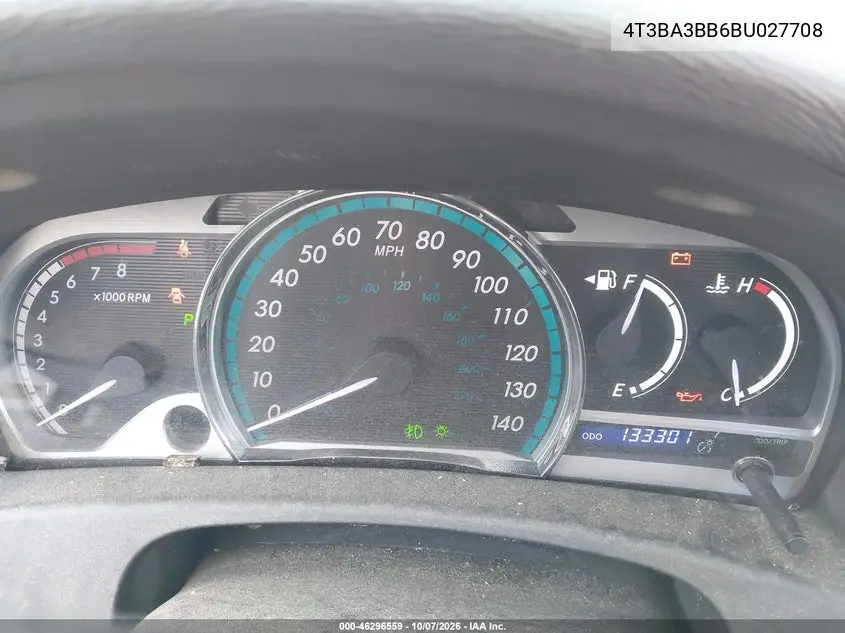 2011 TOYOTA VENZA VIN 4T3BA3BB6BU027708 — фото 7