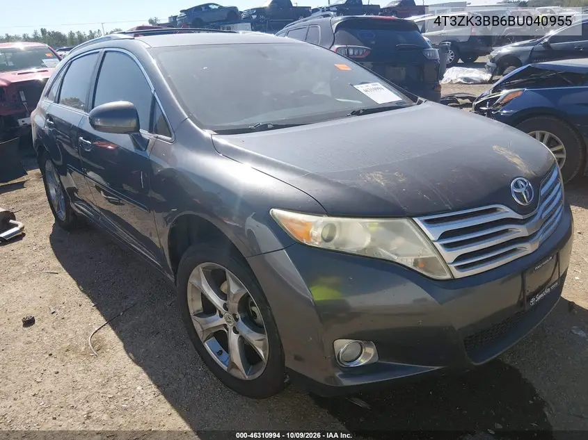 TOYOTA VENZA 2011, VIN 4T3ZK3BB6BU040955
